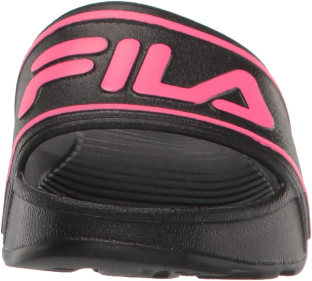 Детские сандалии Fila Sleek Slide StSlide, черный/розовый — фото 2