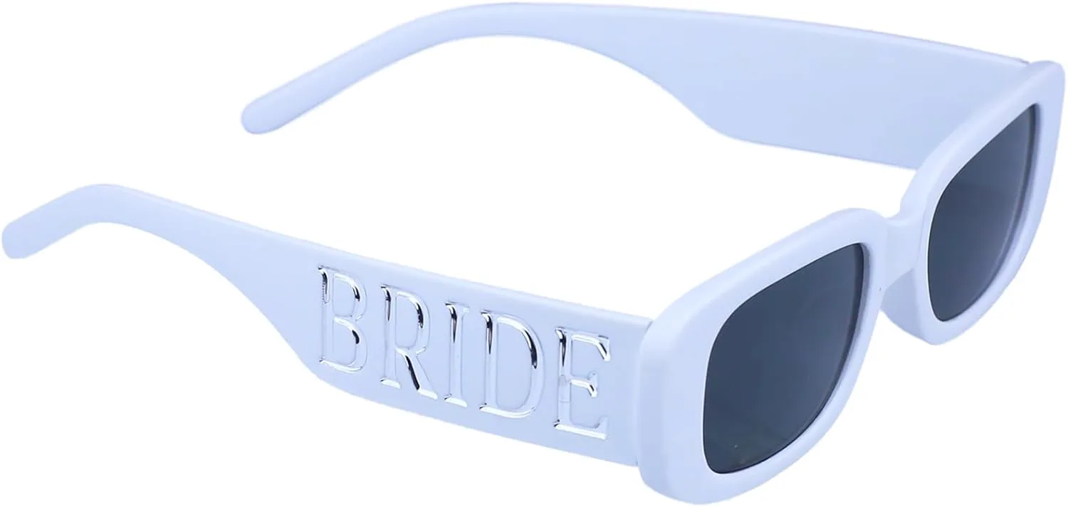 

Солнцезащитные очки для невесты, женские солнцезащитные очки для девичника, украшения для свадебной вечеринки, аксессуары для помолвки DLBTWDOYLS, White and Silver