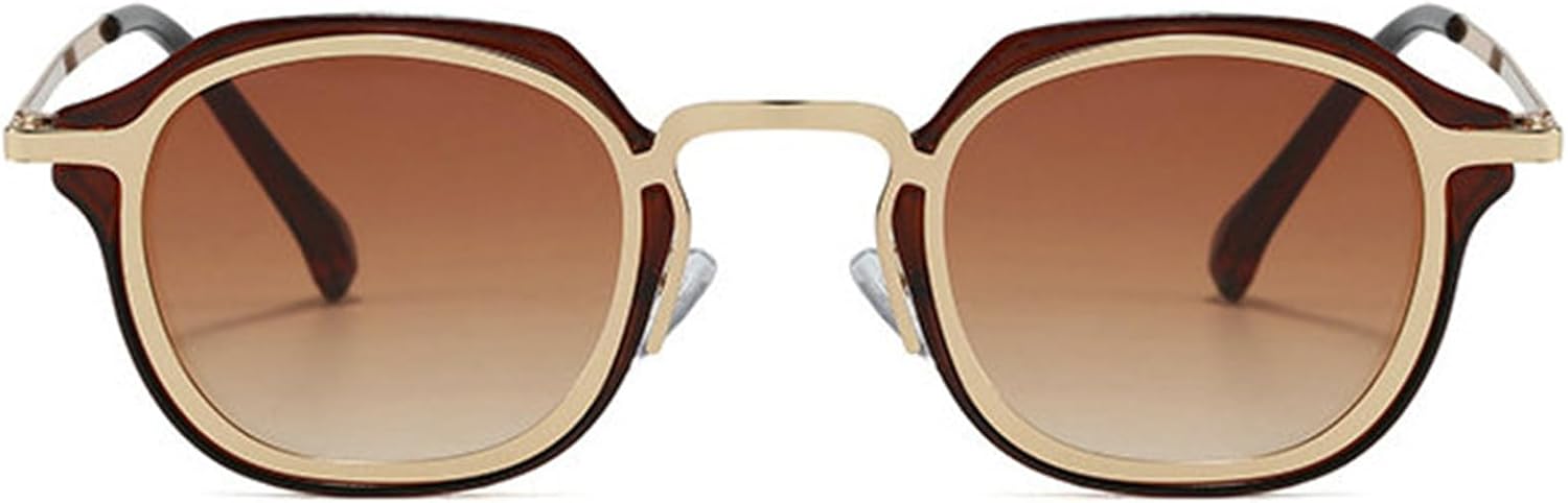 

Солнцезащитные очки Willochra маленького квадратного размера в ретро-стиле с металлической оправой, в стиле Y2K, многоугольные солнцезащитные очки для вождения, панк-очки для женщин и мужчин, C3