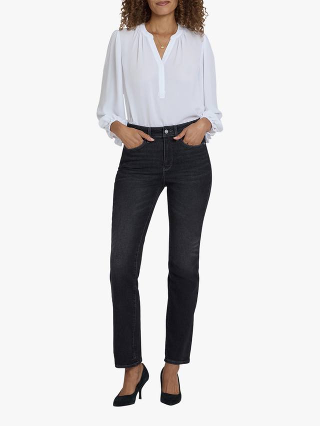 

Высокие джинсы Marilyn с прямыми штанинами NYDJ, Paris Lights