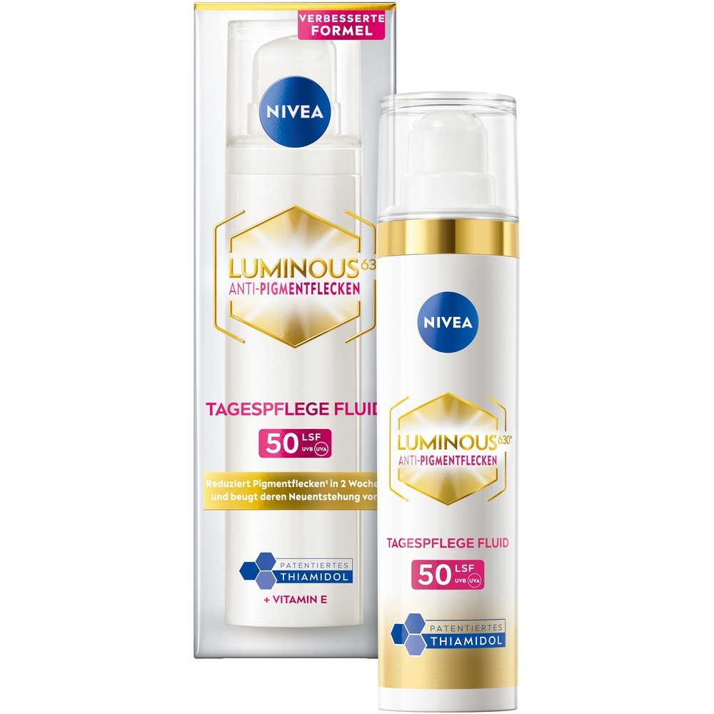 

Дневной крем luminous 630 anti-pigmentflecken fluid lsf50 Nivea, объем 40 мл