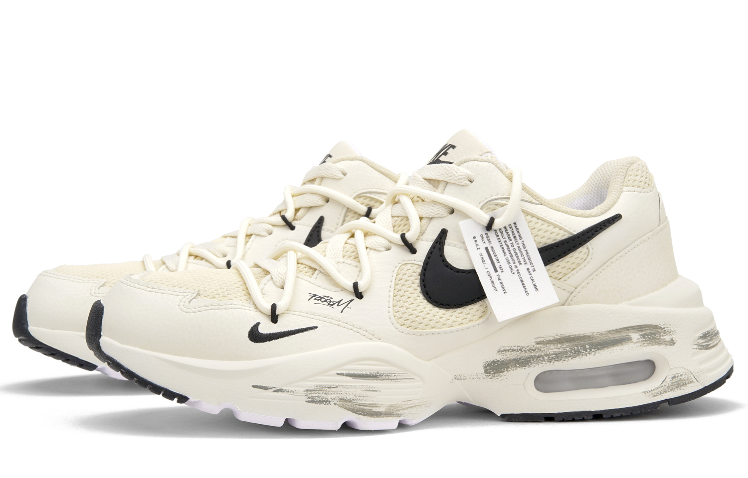 Кроссовки для бега Air Max Fusion низкие Unisex Nike, бежевый/черный — фото 3