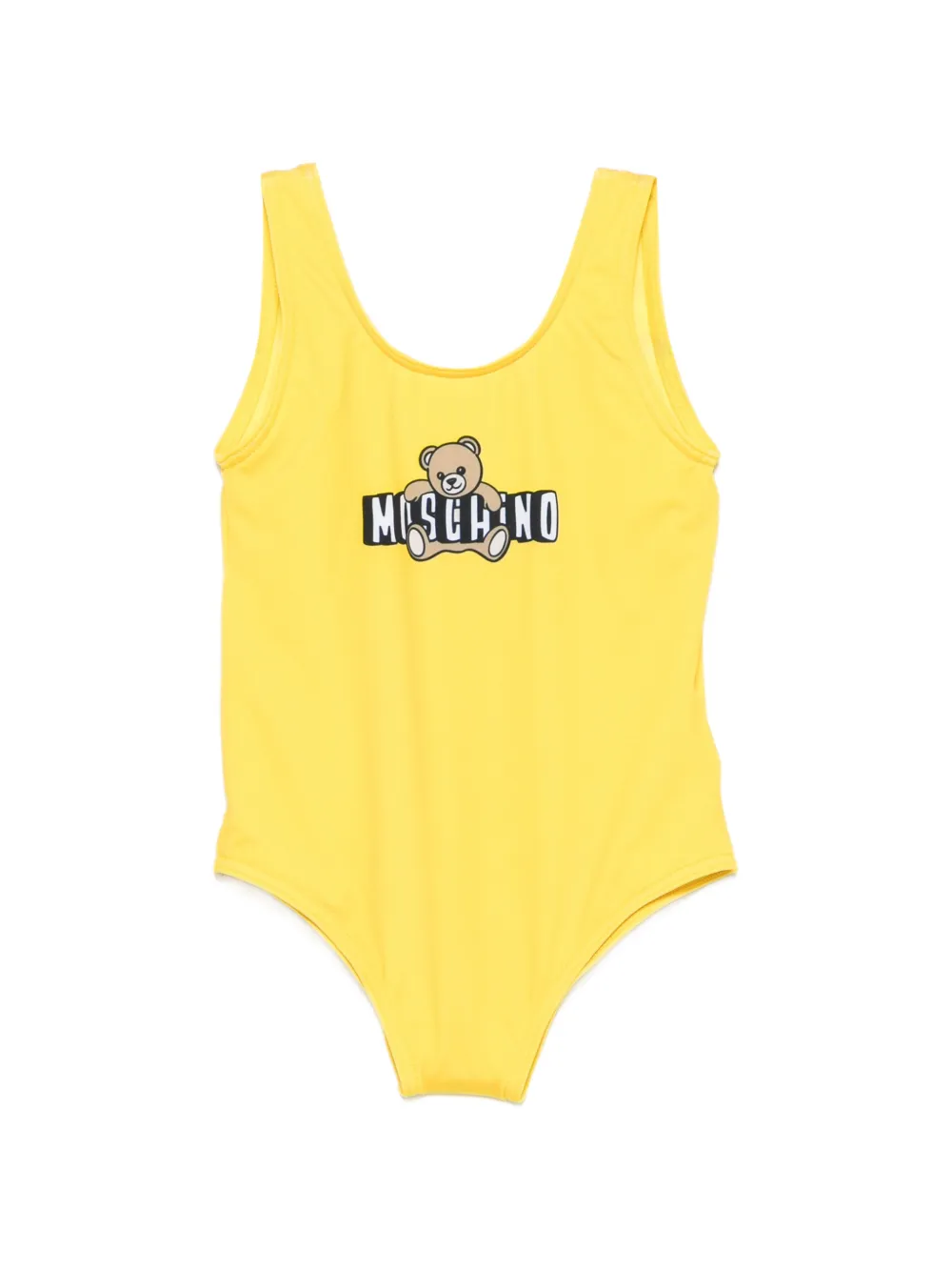 

Купальник с логотипом Teddy Moschino Kids, желтый