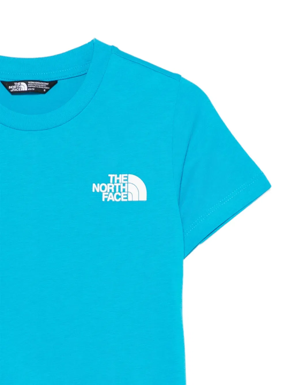 Простая футболка с куполом The North Face Kids, синий — фото 3