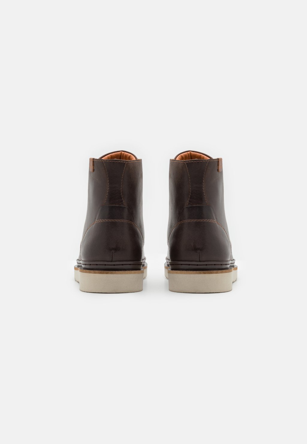 

Ботильоны на шнуровке LEATHER Pier One, темно-коричневый