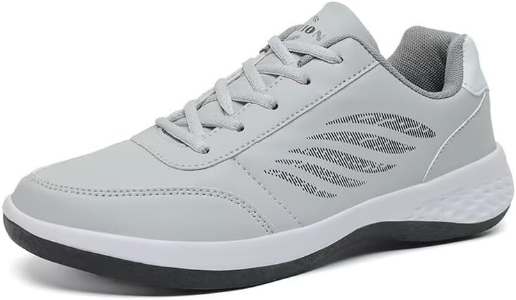 

Мужские модные прогулочные кроссовки из мягкой ПУ-кожи для спорта, бега и путешествий Zonkacen, серый