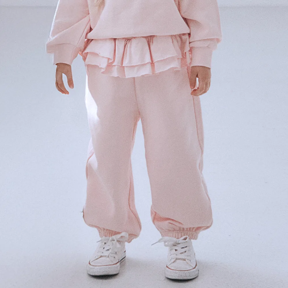 Детские джоггеры Pleat розовые от Roanjane