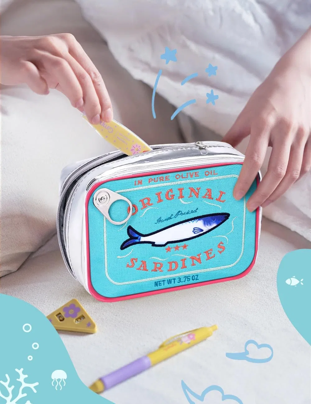 Косметичка «Sardine» от Cessfle Cessfle, Blue Mix Pink — фото 2