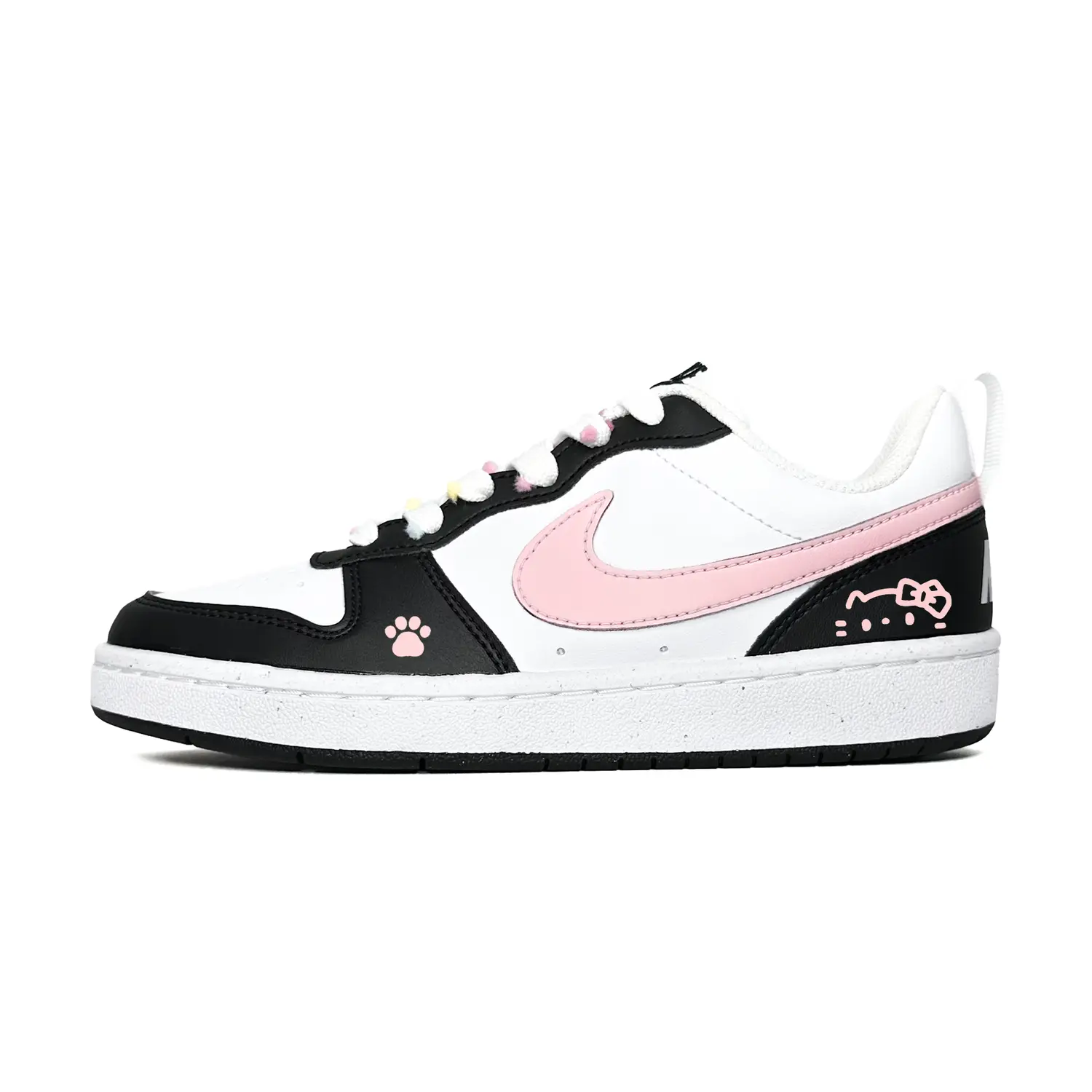 

Nike Кроссовки Court Borough Pink Cat Scratching Slip Resistant Abrasion Resistant Low top Kids' Skateboarding Shoes Pink Unisex