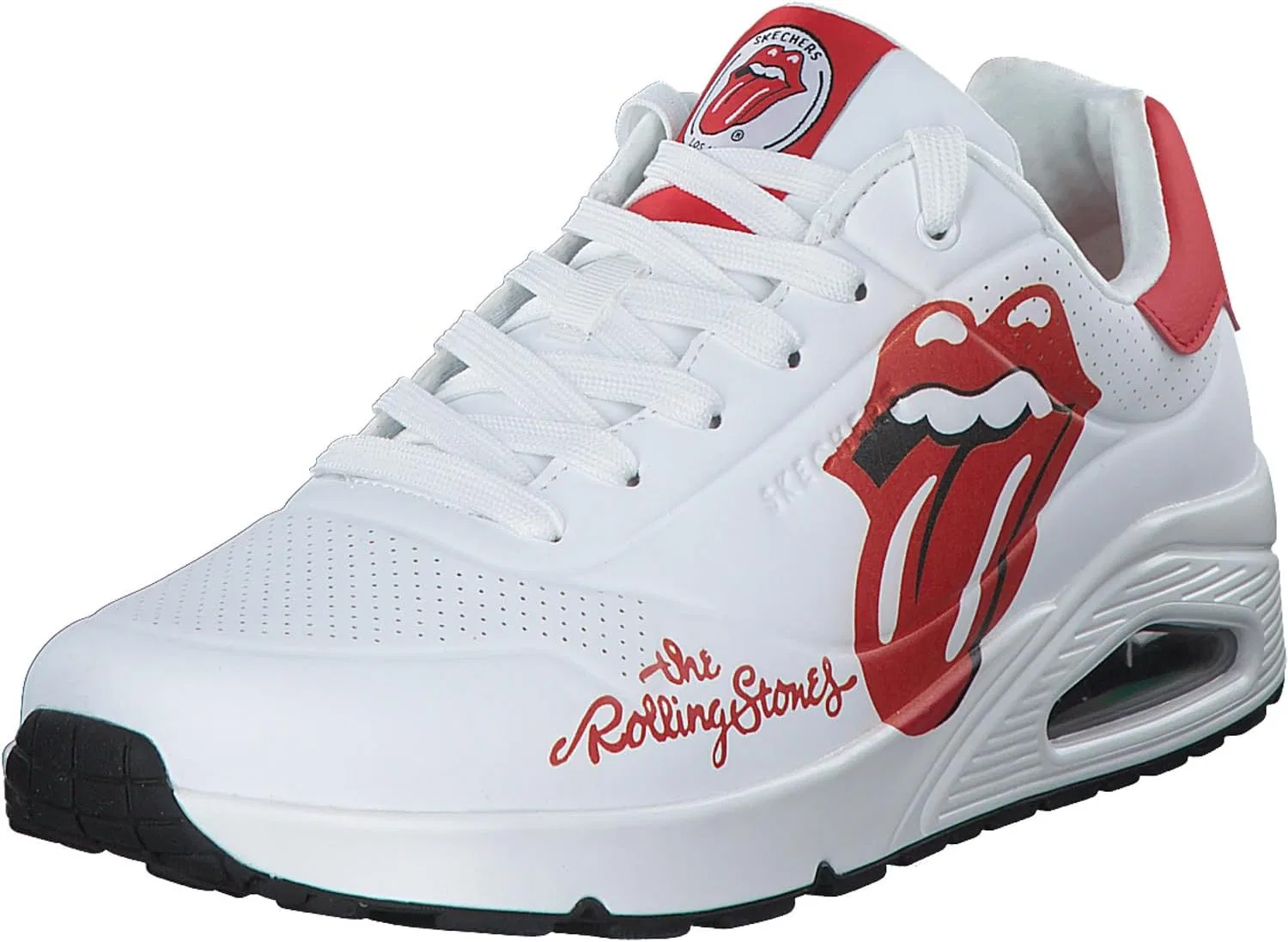 Мужские кроссовки Skechers UNO Rolling Stones Single! 183102, белые