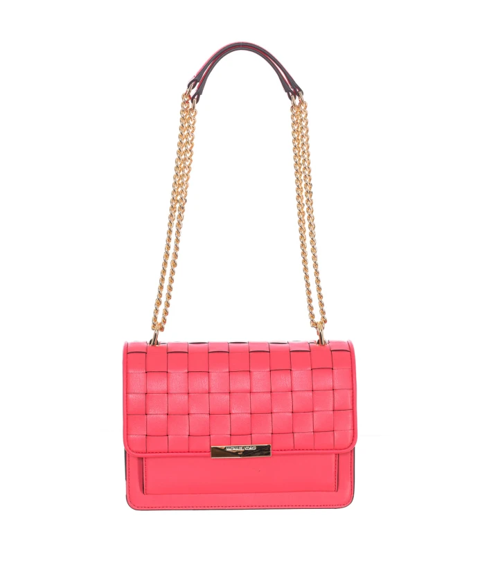

Сумка через плечо с клапаном и магнитной застежкой. Michael Kors, розовый