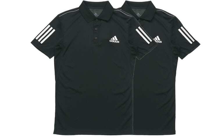 

Рубашка поло мужская, комплект из 2 шт., черная Adidas, черный