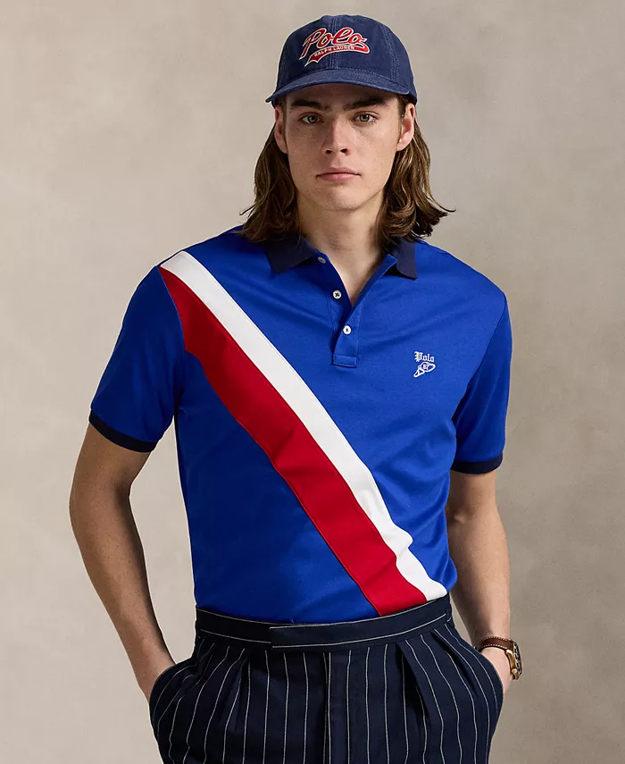 

Мужская классическая поло из мягкого хлопка Polo Ralph Lauren, синий
