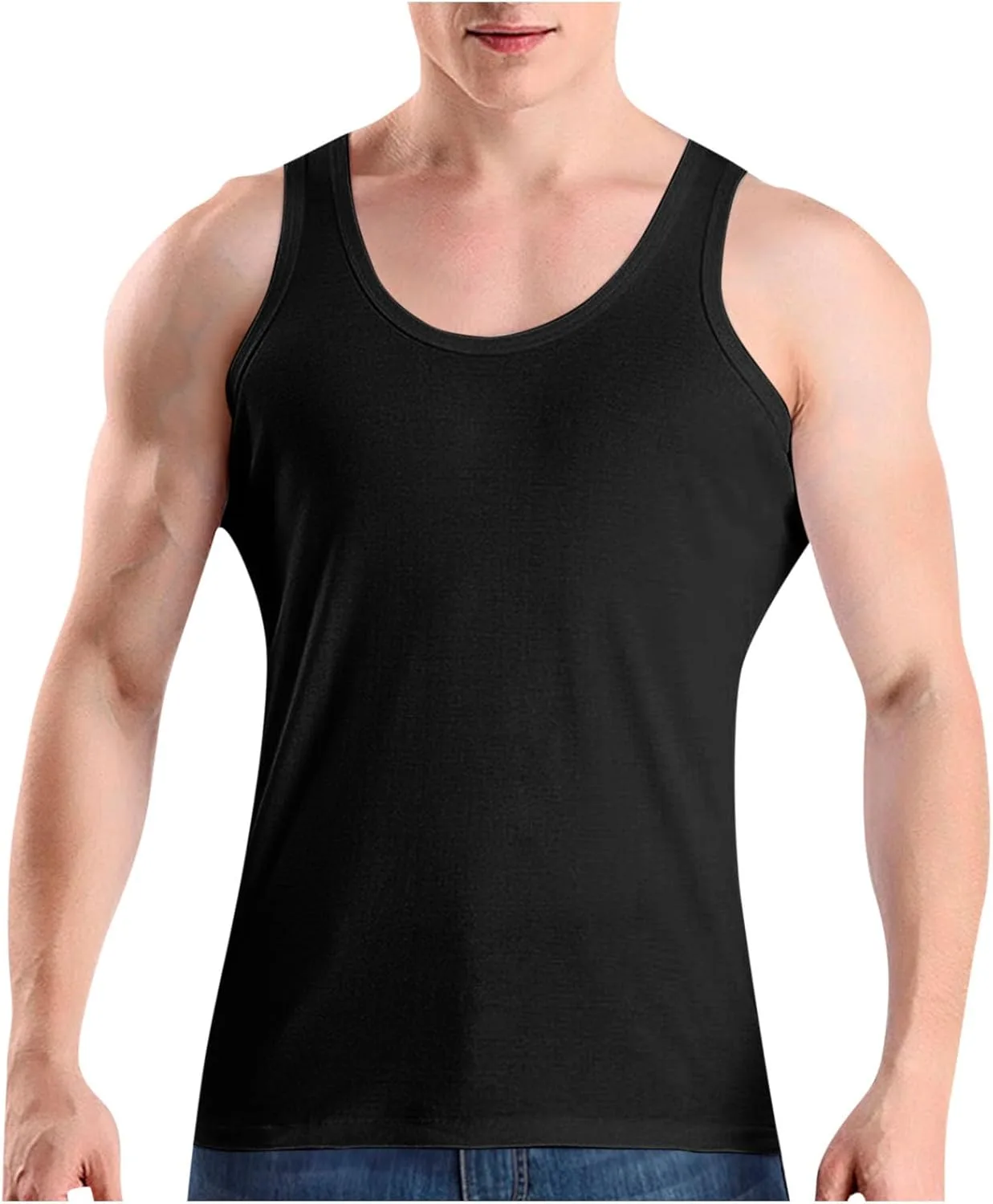 

Легкая майка-безрукавка для мужчин Cotton Summer Slim Fit Muscle T Shirt