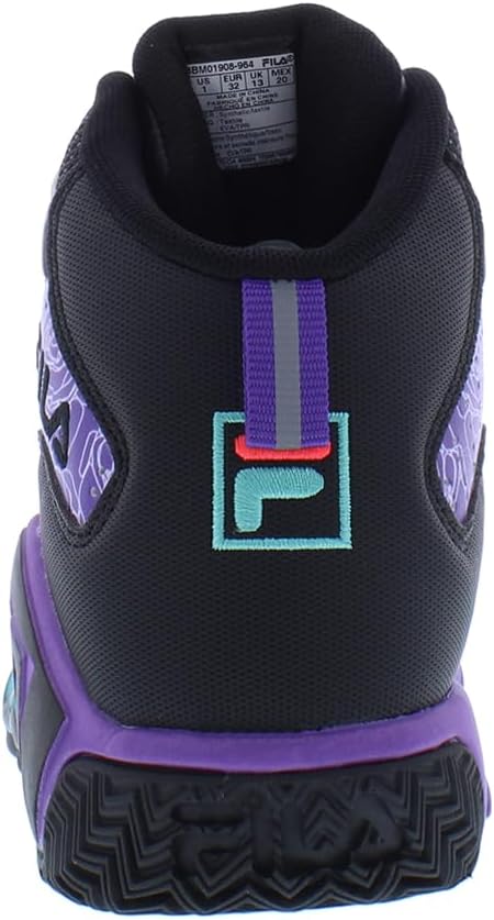Кроссовки Fila Unisex-Child Kid's Fila Mb, черный/синий/фиолетовый — фото 4