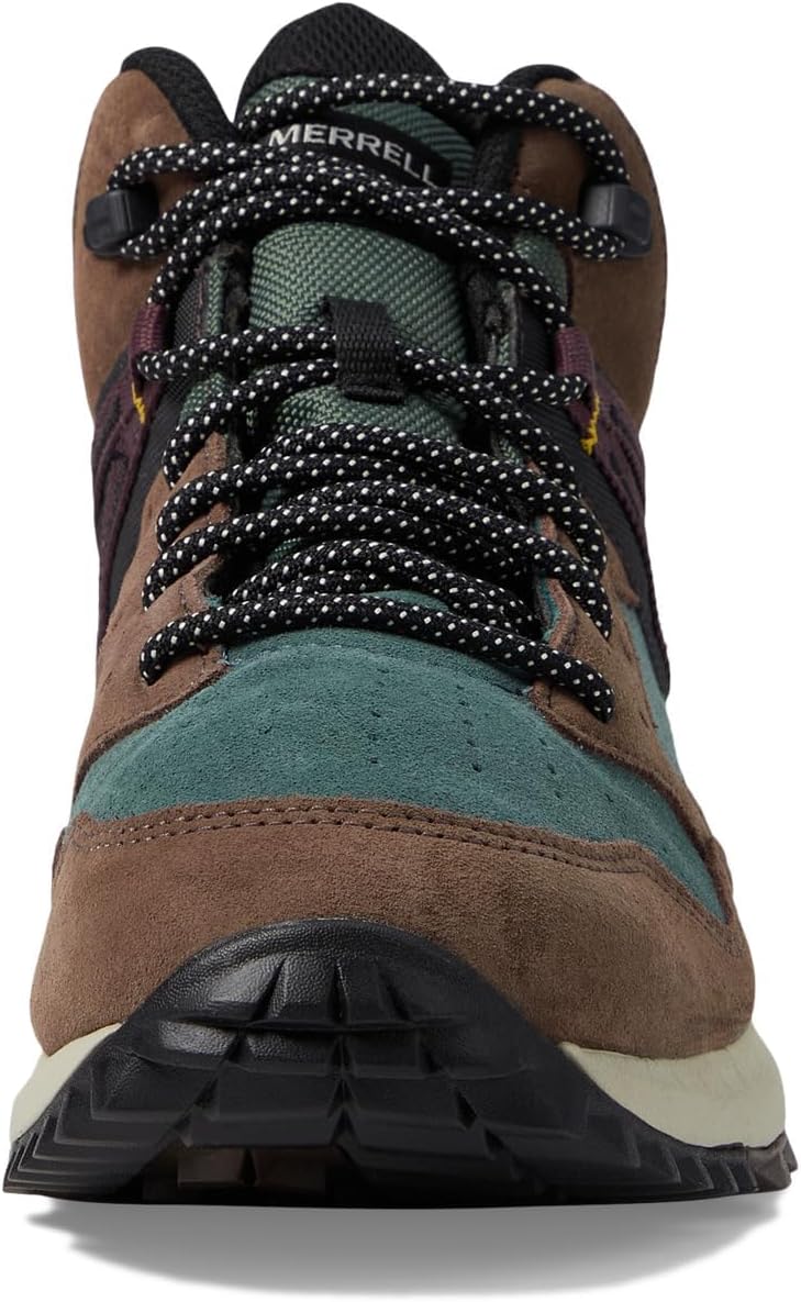 Мужские водонепроницаемые кожаные ботинки Merrell Wildwood Mid, Forest — фото 3