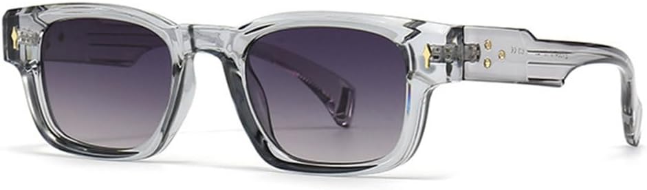 

Ретро солнцезащитные очки для женщин, модные градиентные очки с защитой от УФ-излучения UV400, модные солнцезащитные очки для мужчин с заклепками в стиле панк generic, Gray Gray Gradient