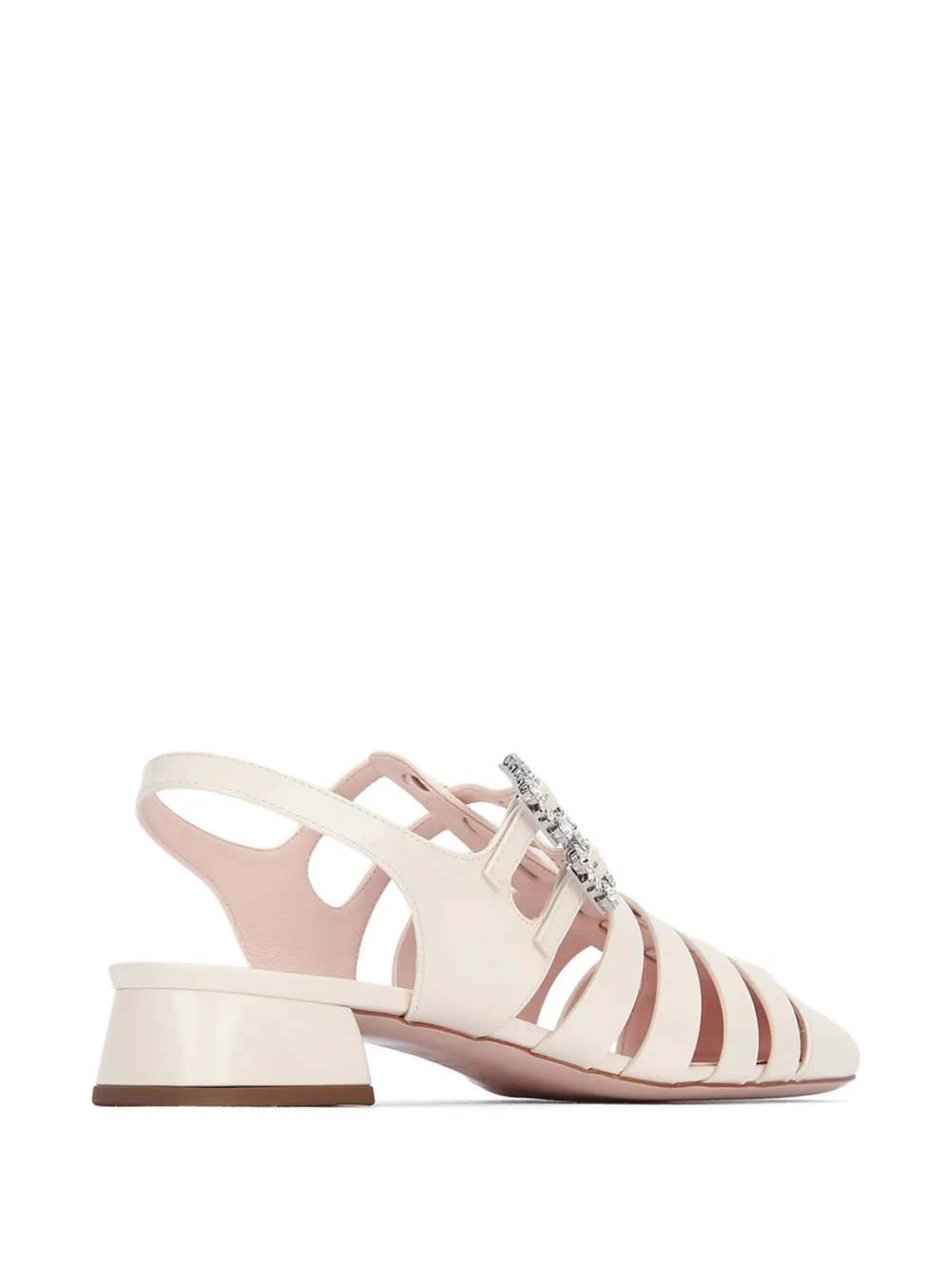 Туфли Très Vivier 25 с кристаллами Roger Vivier, белый — фото 3