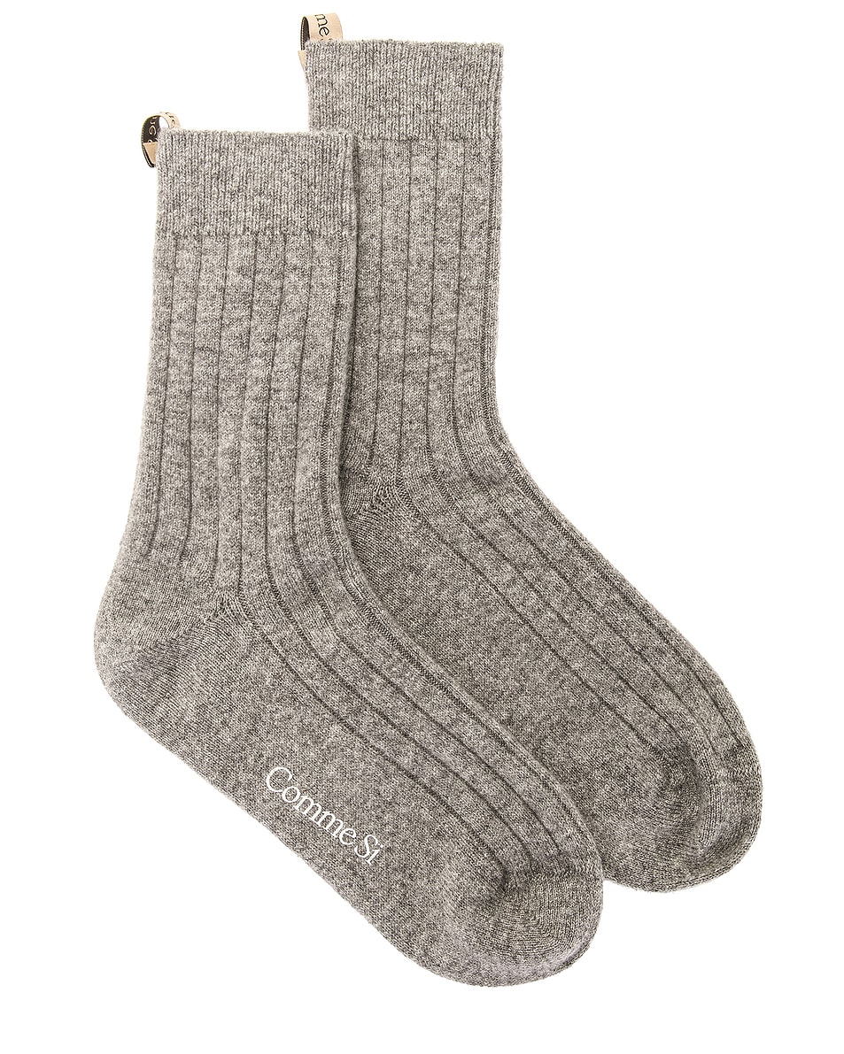 

Кашемировый носок Comme Si, Heather Grey