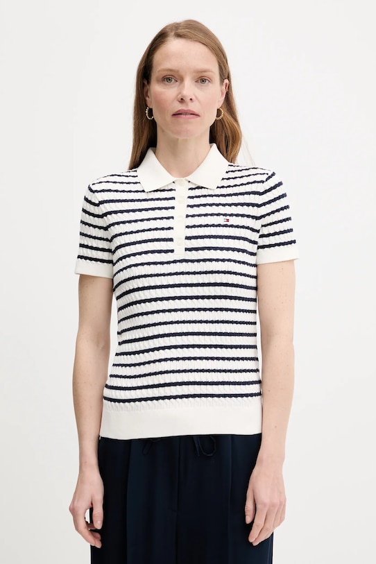 

Хлопковый свитер Tommy Hilfiger, белый