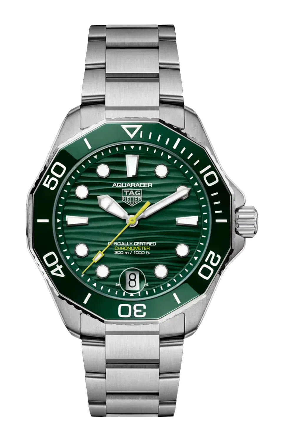 TAG HEUER ACQUARACER PROFESSIONAL 300 ДАТА - WBP5116.BA0013, серебряный