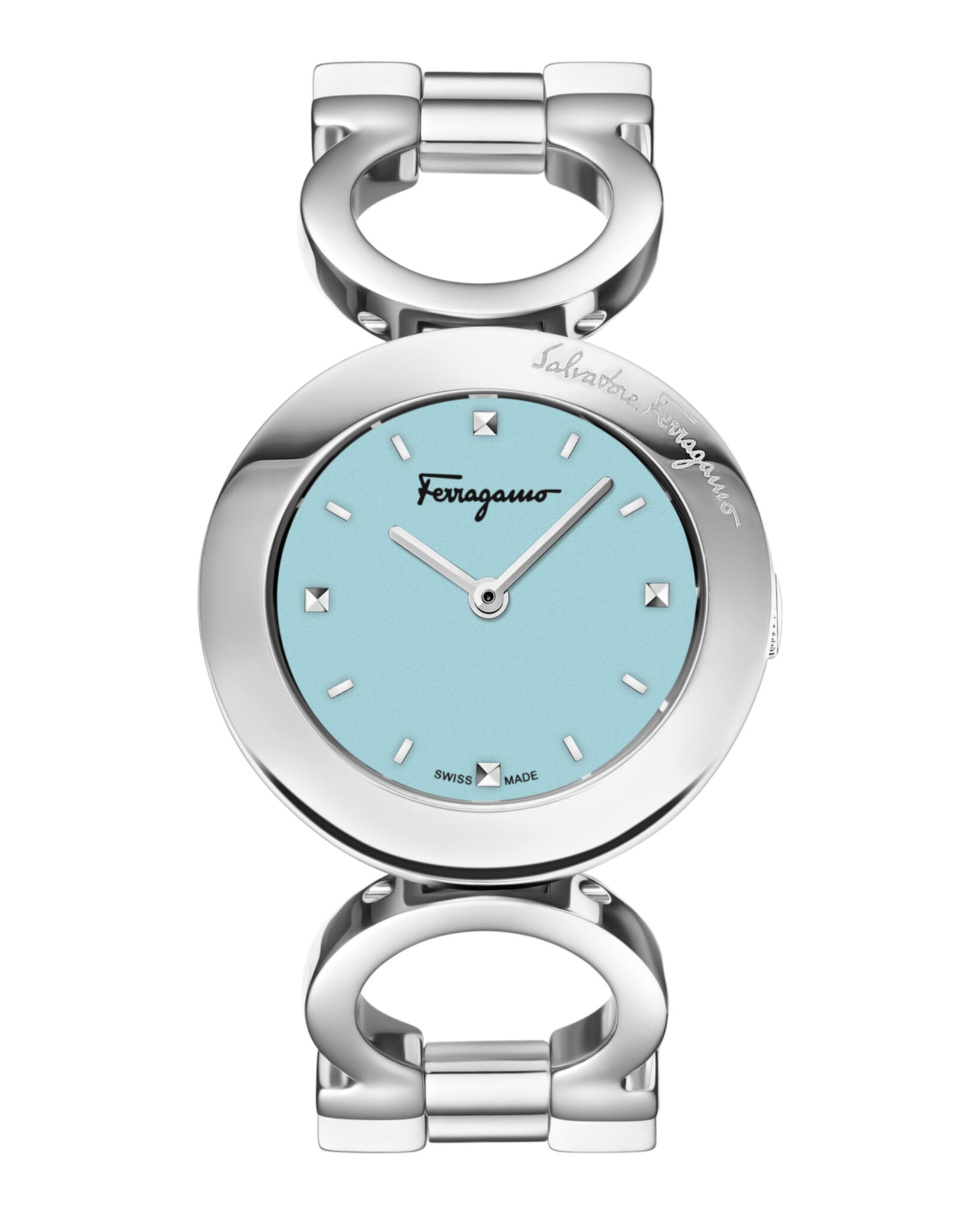 

Часы Gancino Salvatore Ferragamo, цвет silver/stainless steel/blue