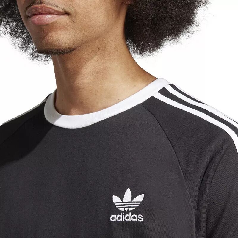 Мужская футболка с 3 полосками Adidas Originals Adicolor Classics, черный — фото 4