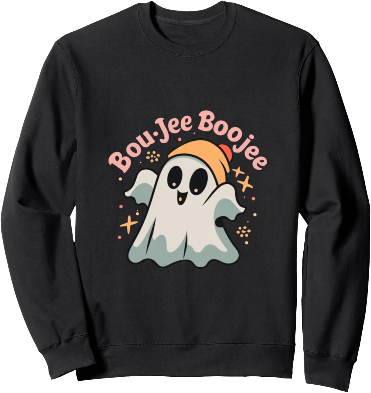 

Жуткий сезон, милый призрак, толстовка на Хэллоуин с алкоголем Cute Ghost Boujee Jee, черный