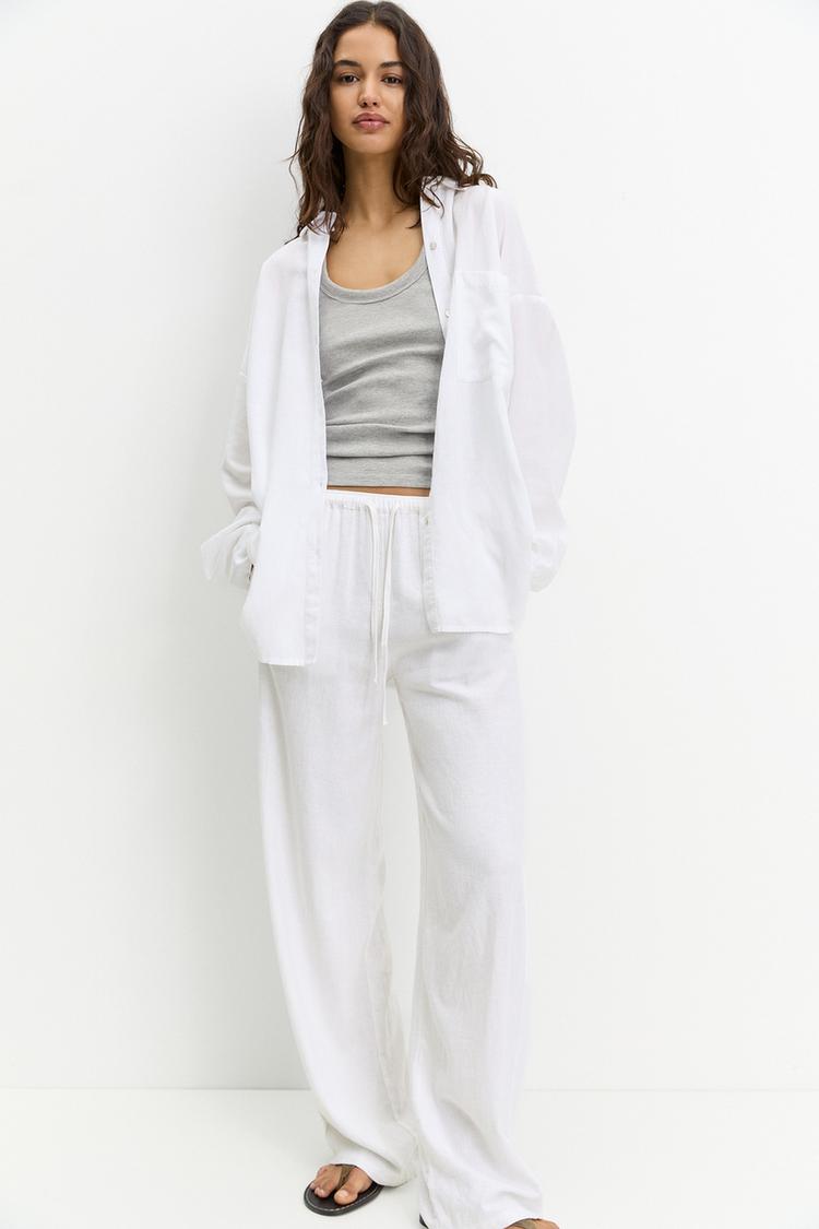 

Деревенские джоггеры Pull And Bear, белый