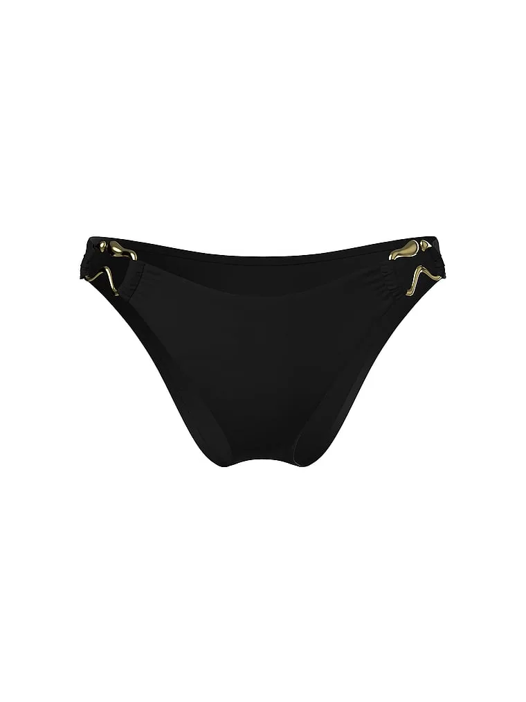 Бикини Victoria'S Secret Swim, кольца органической формы, бразильские, черный — фото 3