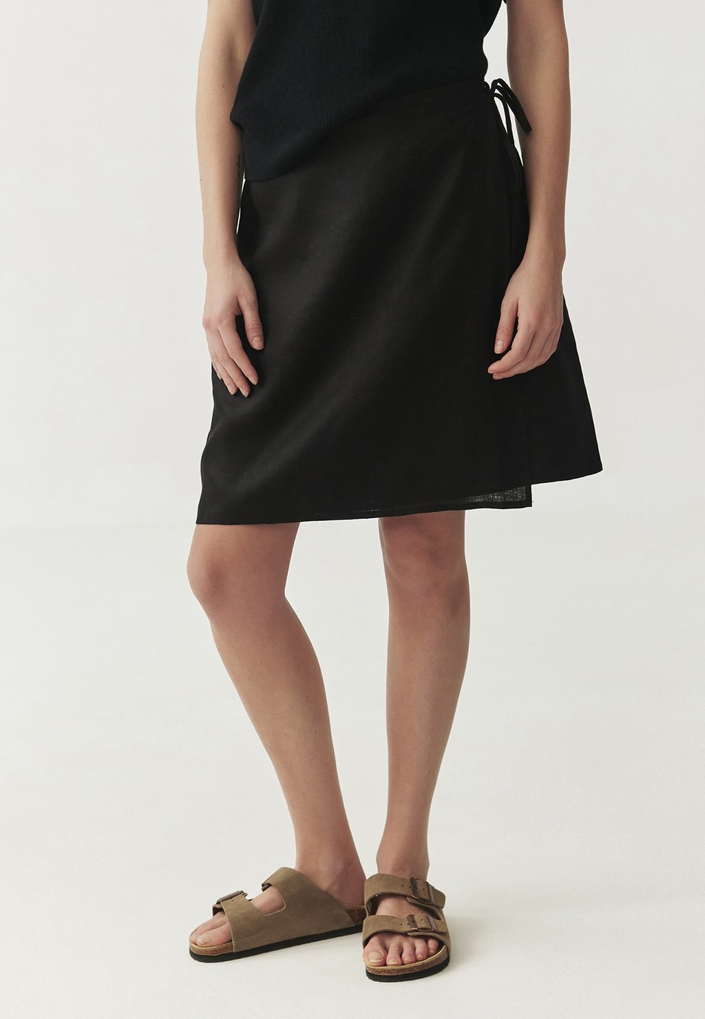 

Юбка А-силуэта LIMA - Wrap skirt TATUUM, черный