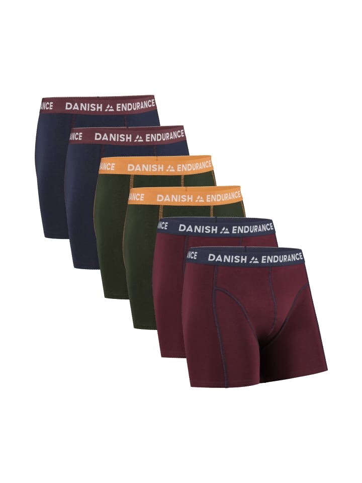 

Боксеры DANISH ENDURANCE Classic Trunks, цвет navy/green/bordeaux
