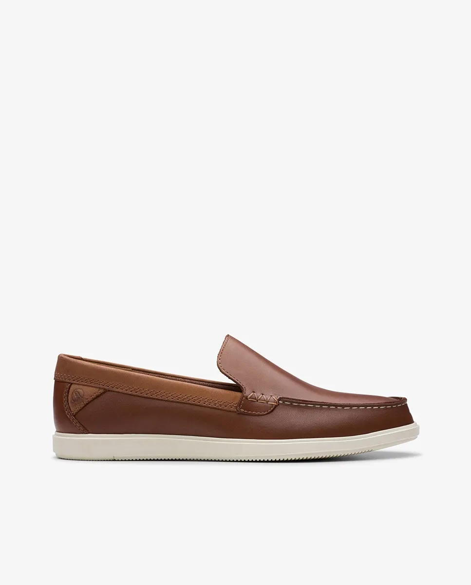 

Мужские туфли Bratton Loafer из кожи с ЭВА Clarks, темно-коричневый