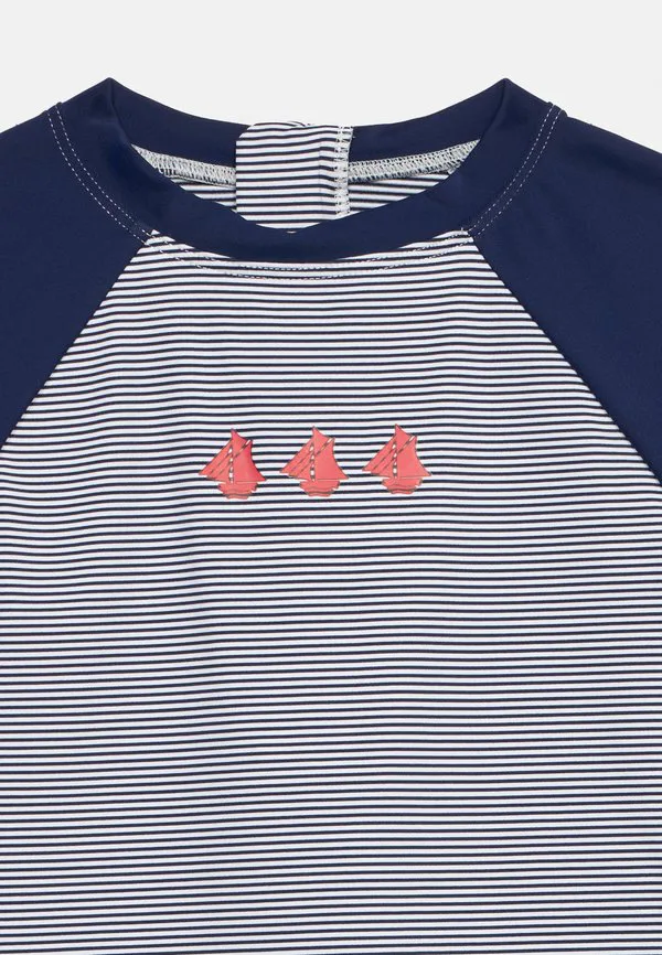 Комбинированный купальник унисекс с защитой от уф-излучения Petit Bateau, Soir/Marshmallow — фото 3