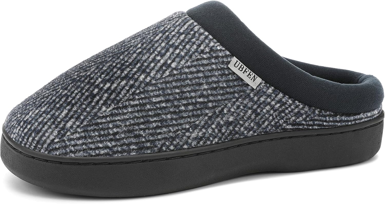 

Мужские тапочки UBFEN для дома и спальни с мемори-пенной стелькой, легкие, без застежек, подходят для улицы, темно-синий