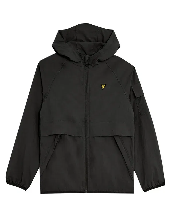 Ветровка с капюшоном Lyle & Scott, цвет черный — фото 4