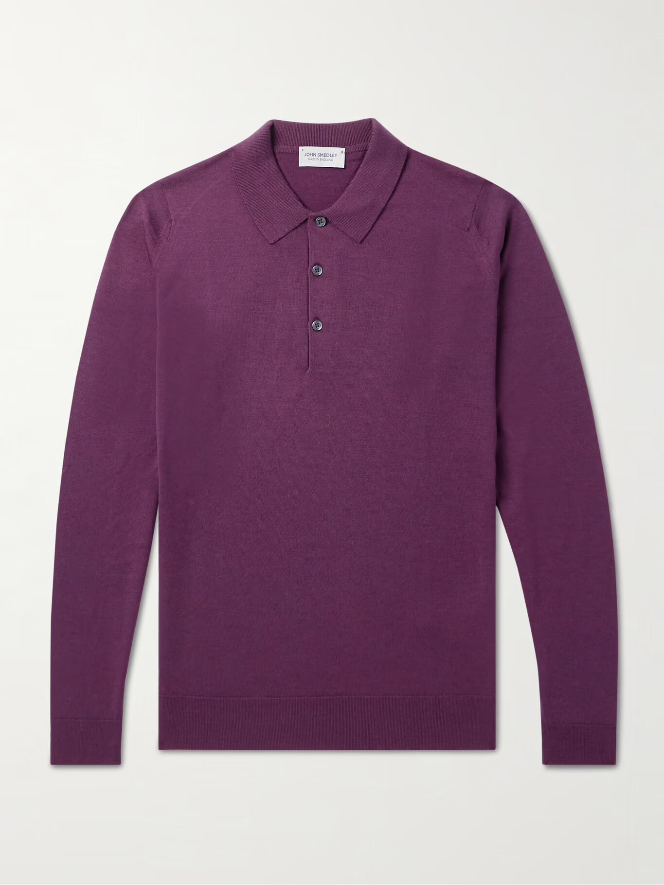

Рубашка поло Belper Slim-Fit из мериносовой шерсти JOHN SMEDLEY, фиолетовый