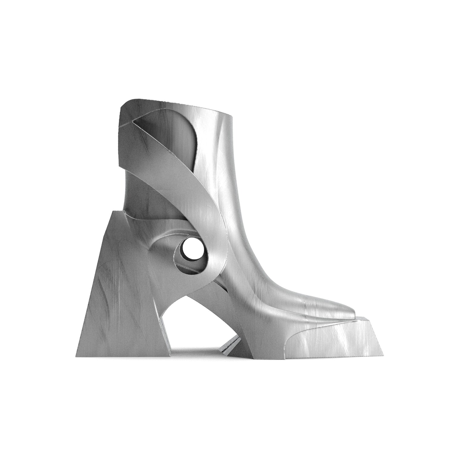 Кроссовки SCRY Lifestyle Shoes Unisex High-top Silver, серебряный — фото 2