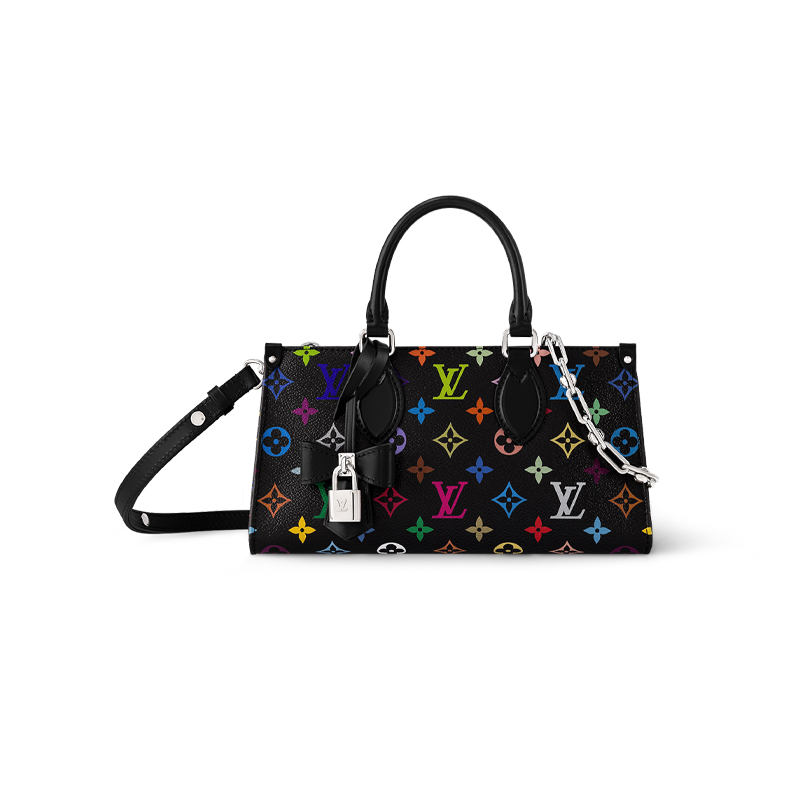 

LOUIS VUITTON Сумка кросс-боди Takashi Murakami OnTheGo East West Chain черная разноцветная