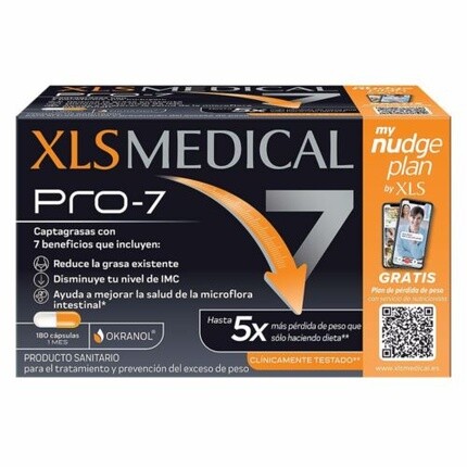 

Диетическая добавка Pro 7 Nudge, 180 таблеток, Xls Medical