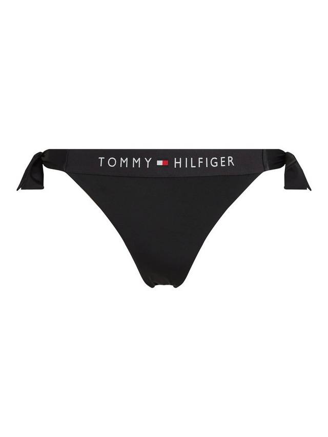 Бикини-трусики Cheeky с боковой завязкой и логотипом Tommy Hilfiger, Black — фото 4