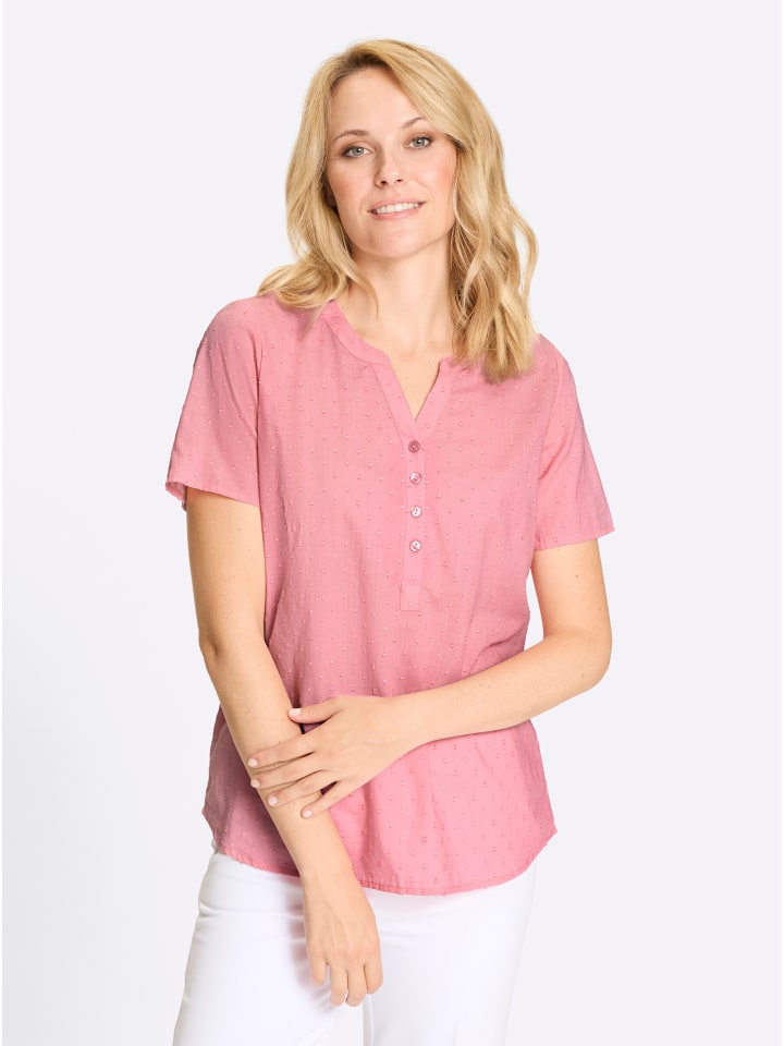 

Блузка с короткими рукавами из розового дерева Sieh an!