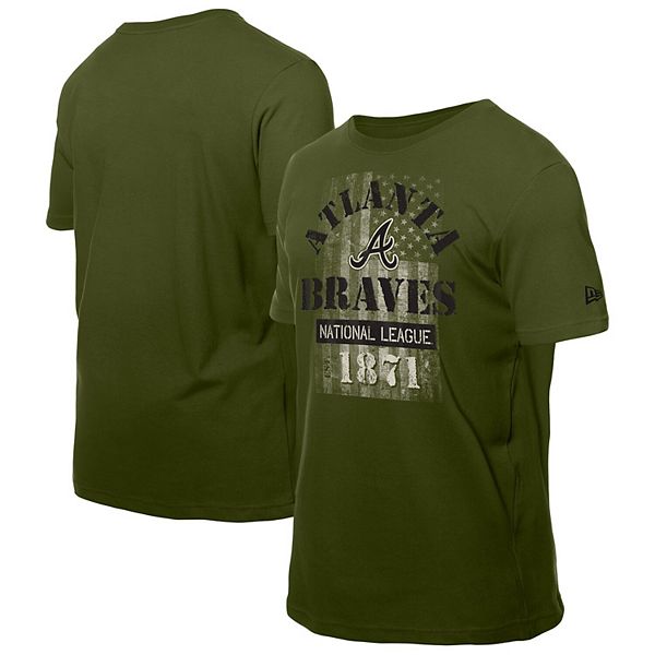 

Мужская зеленая футболка Atlanta Braves Armed Forces New Era