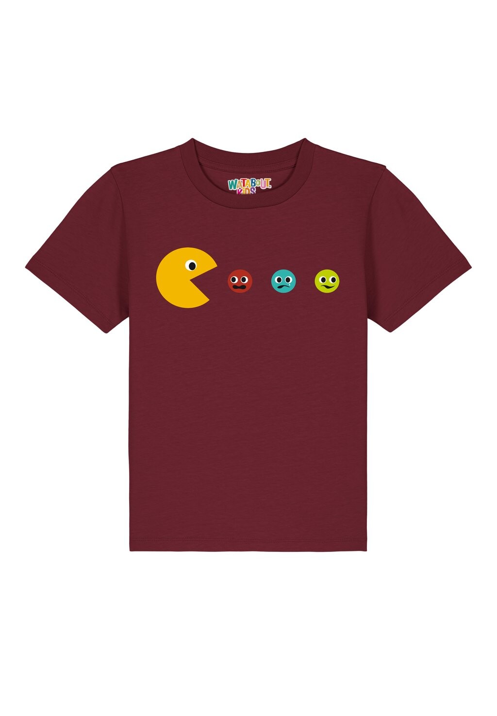 

Футболка с принтом PACMÄNNCHEN Watapparel, цвет burgundy