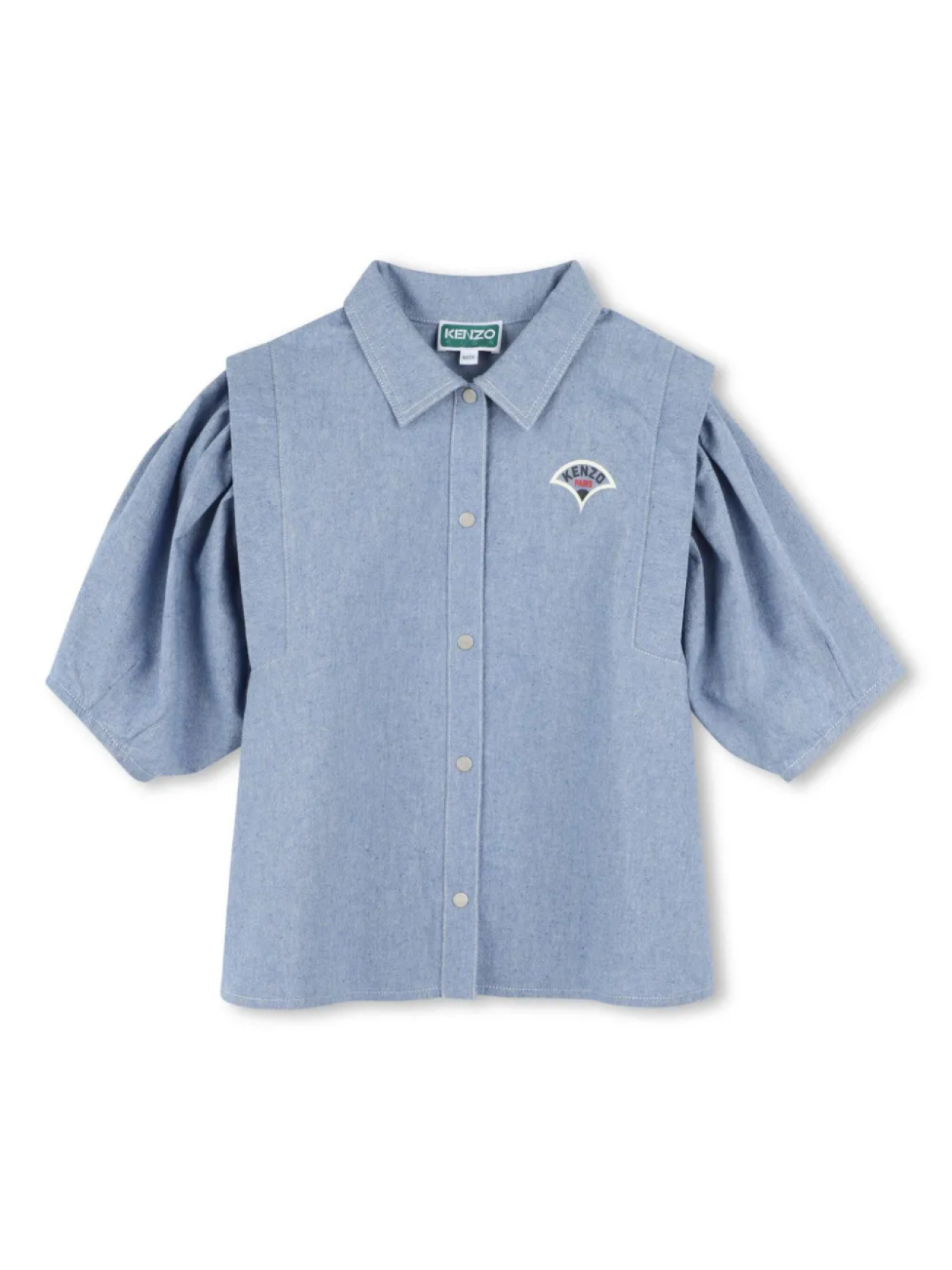 

Kenzo Kids рубашка с логотипом, синий