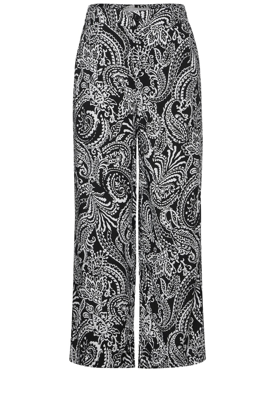 

Тканевые брюки STREET ONE Wide leg Pants, черный