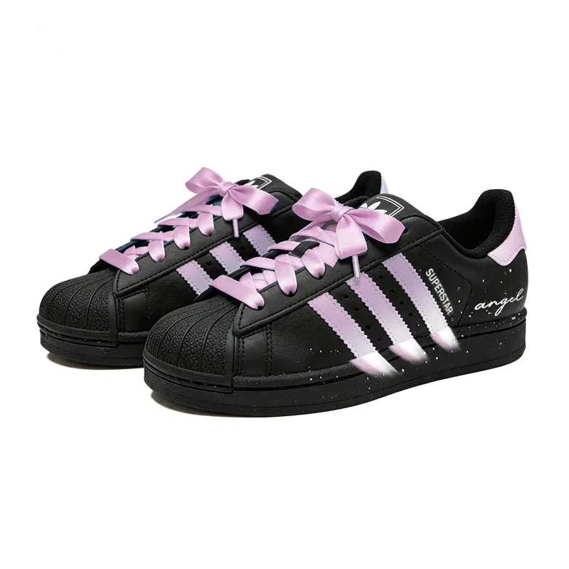 Кроссовки детские для скейтбординга Adidas Originals Superstar 2 черные — фото 4