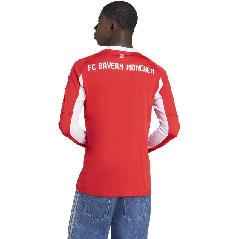 Домашняя футболка ФК Бавария Мюнхен 25/26 Adidas, красный — фото 4