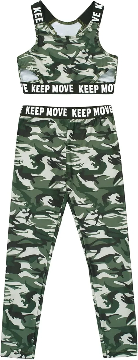 Детский спортивный костюм из 2 предметов dPois, Camouflage Green