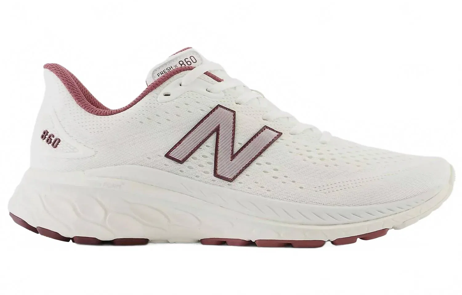 New Balance Мужские беговые кроссовки Fresh Foam X 860V13 белого и бордового цвета